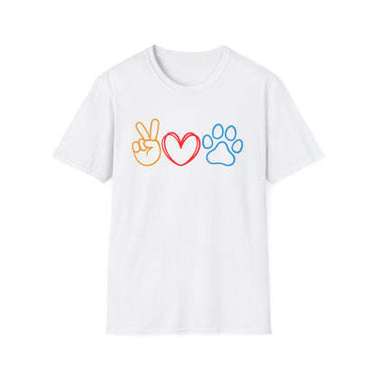 peace, love and paw T-Shirt