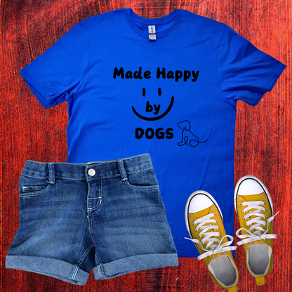 Made happy by dogs T-Shirt