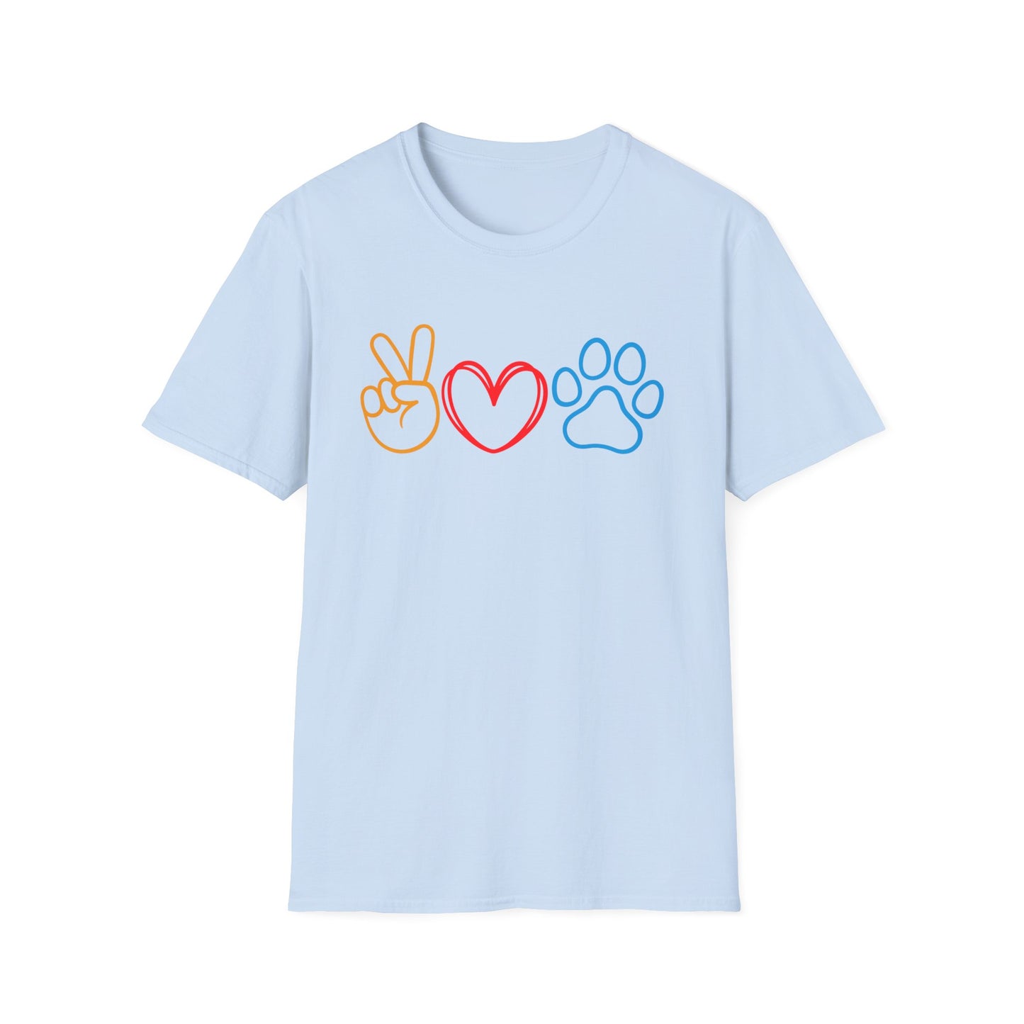 peace, love and paw T-Shirt