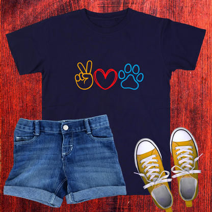 peace, love and paw T-Shirt