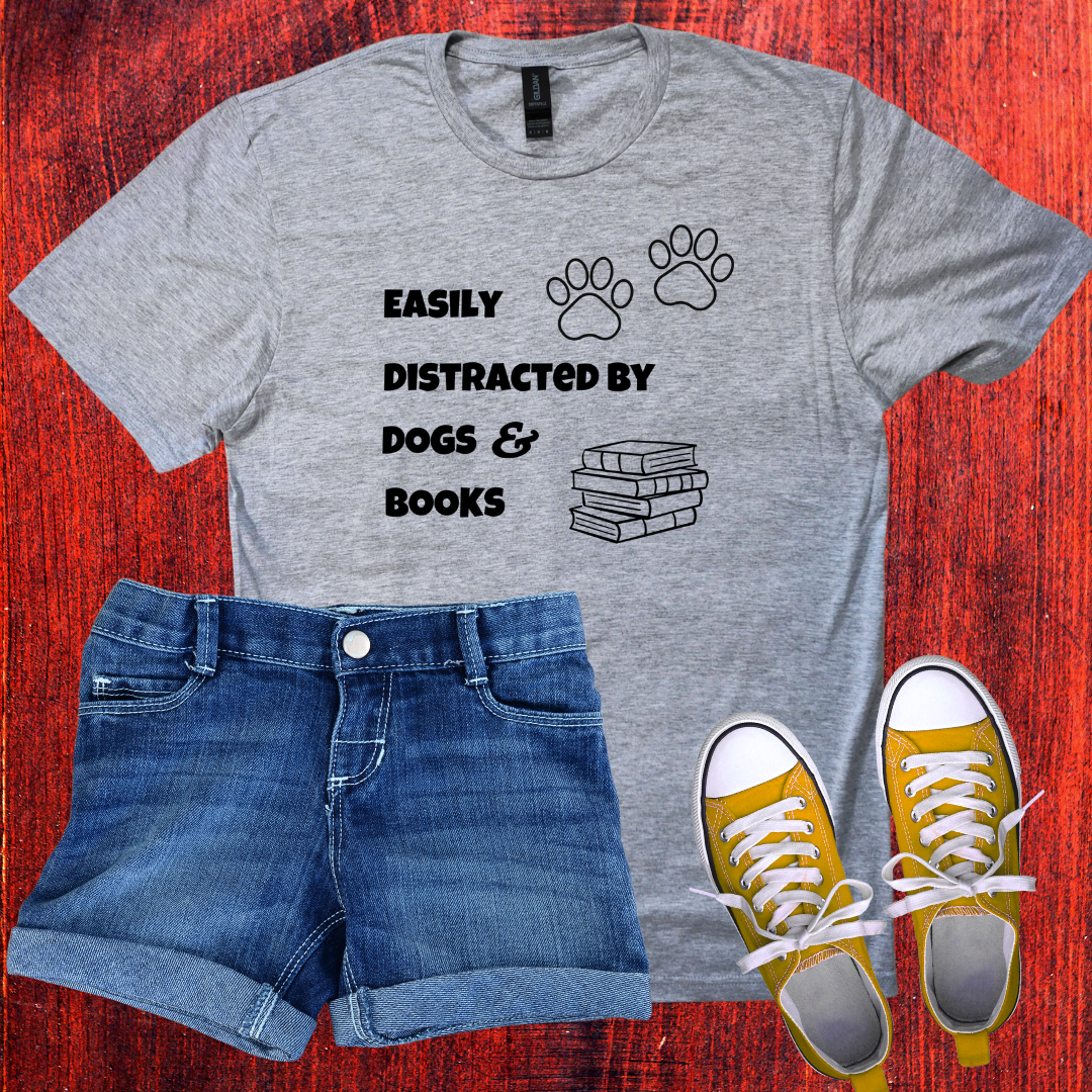 Dog and book lover T-Shirt