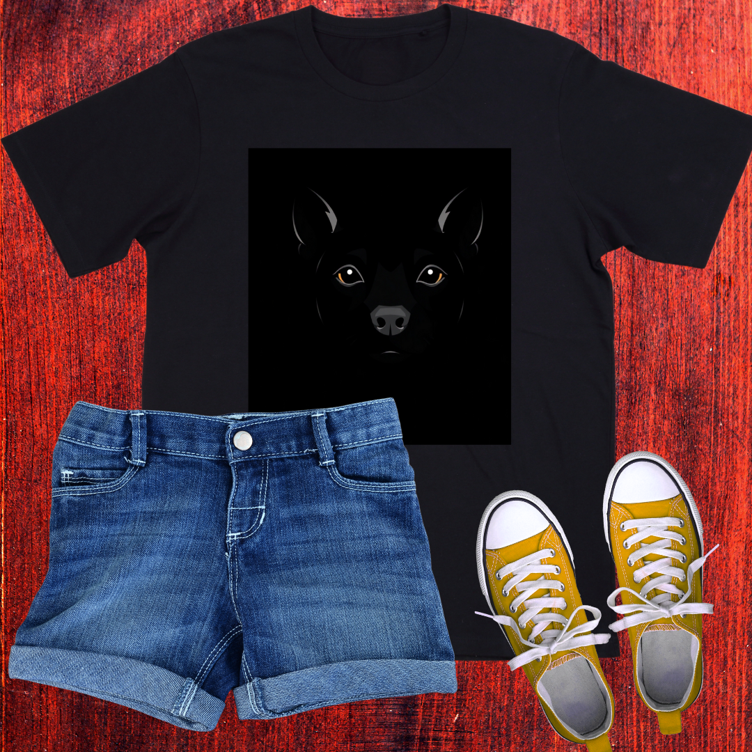 All black Dog themed T-Shirt