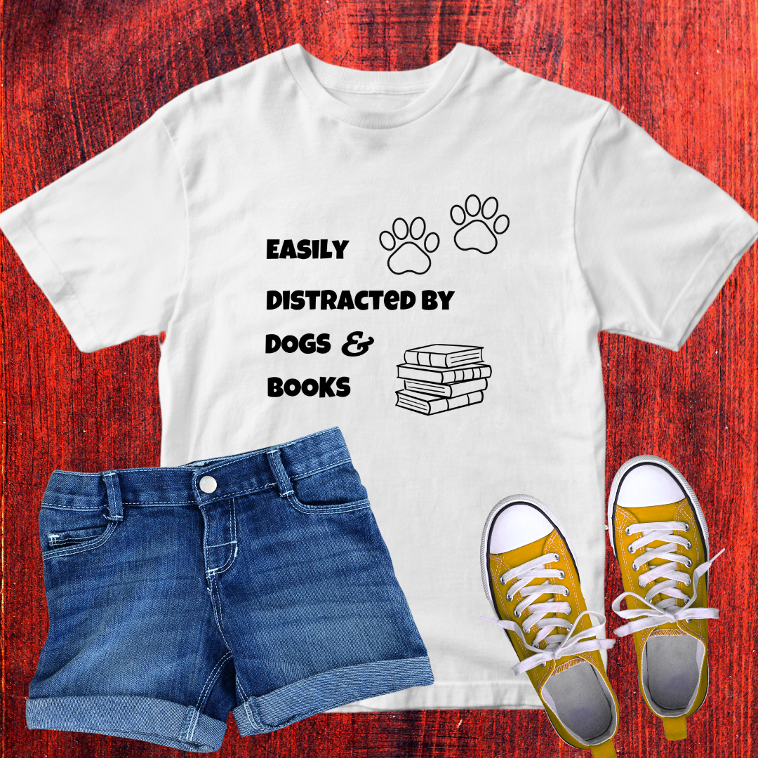 Dog and book lover T-Shirt