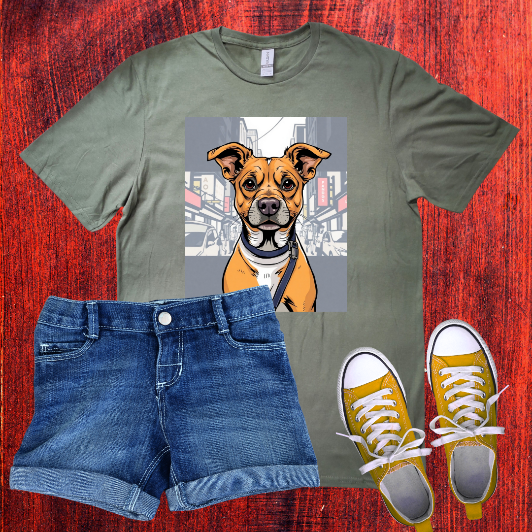 Dog in city T-Shirt