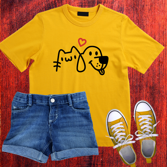 Lovely Dog and Cat T-Shirt