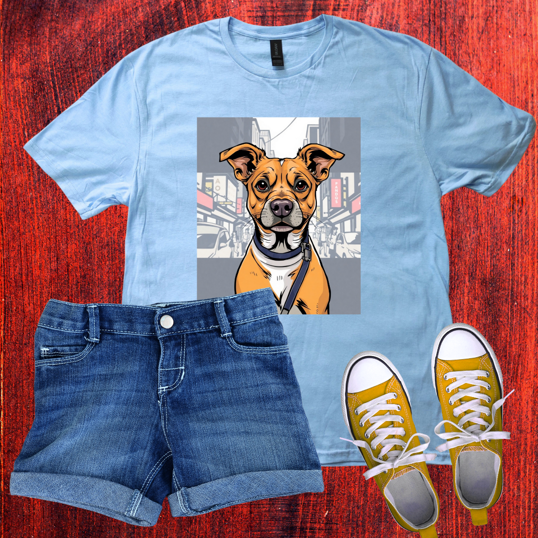 Dog in city T-Shirt