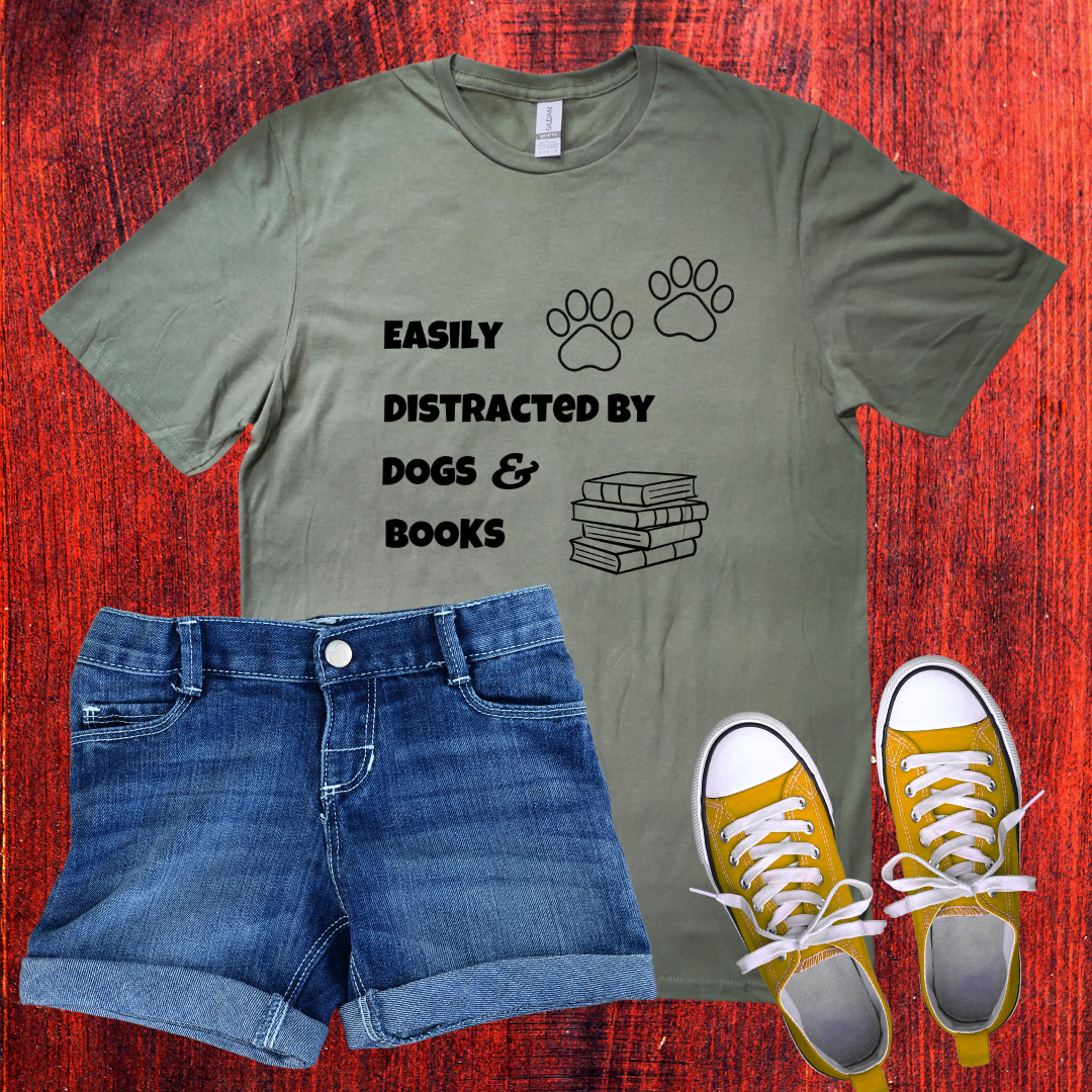 Dog and book lover T-Shirt