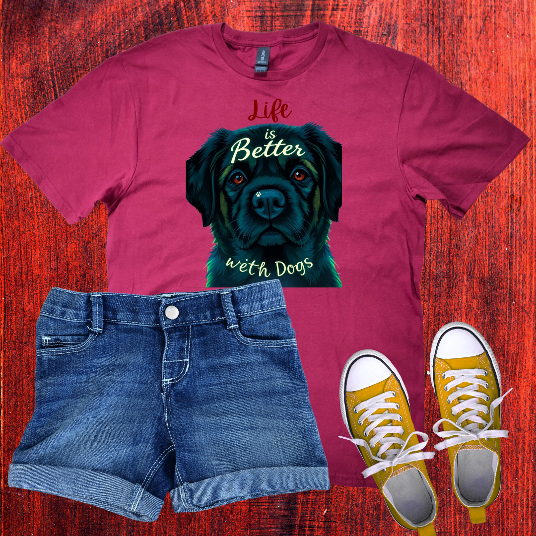 Life is better with dog T-Shirt