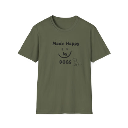 Made happy by dogs T-Shirt