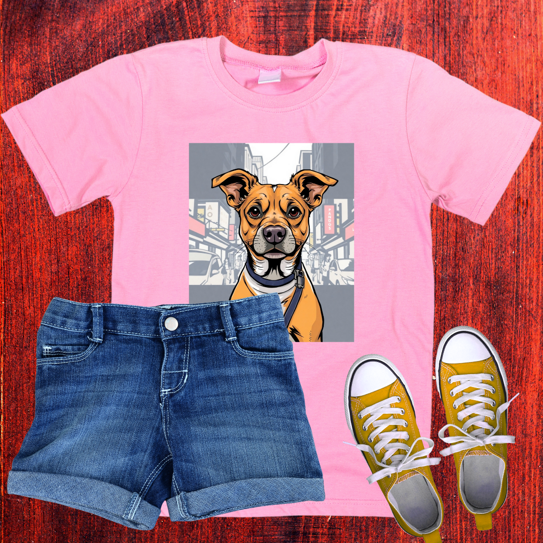 Dog in city T-Shirt