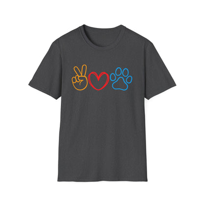 peace, love and paw T-Shirt