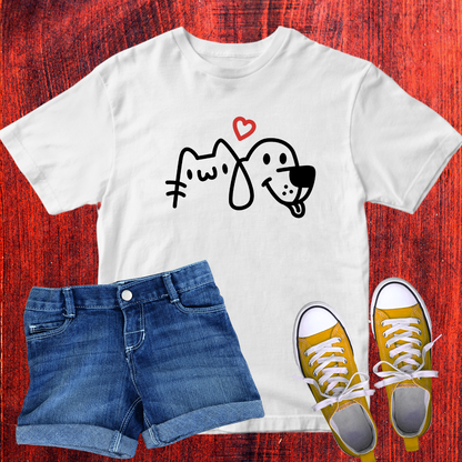 Lovely Dog and Cat T-Shirt